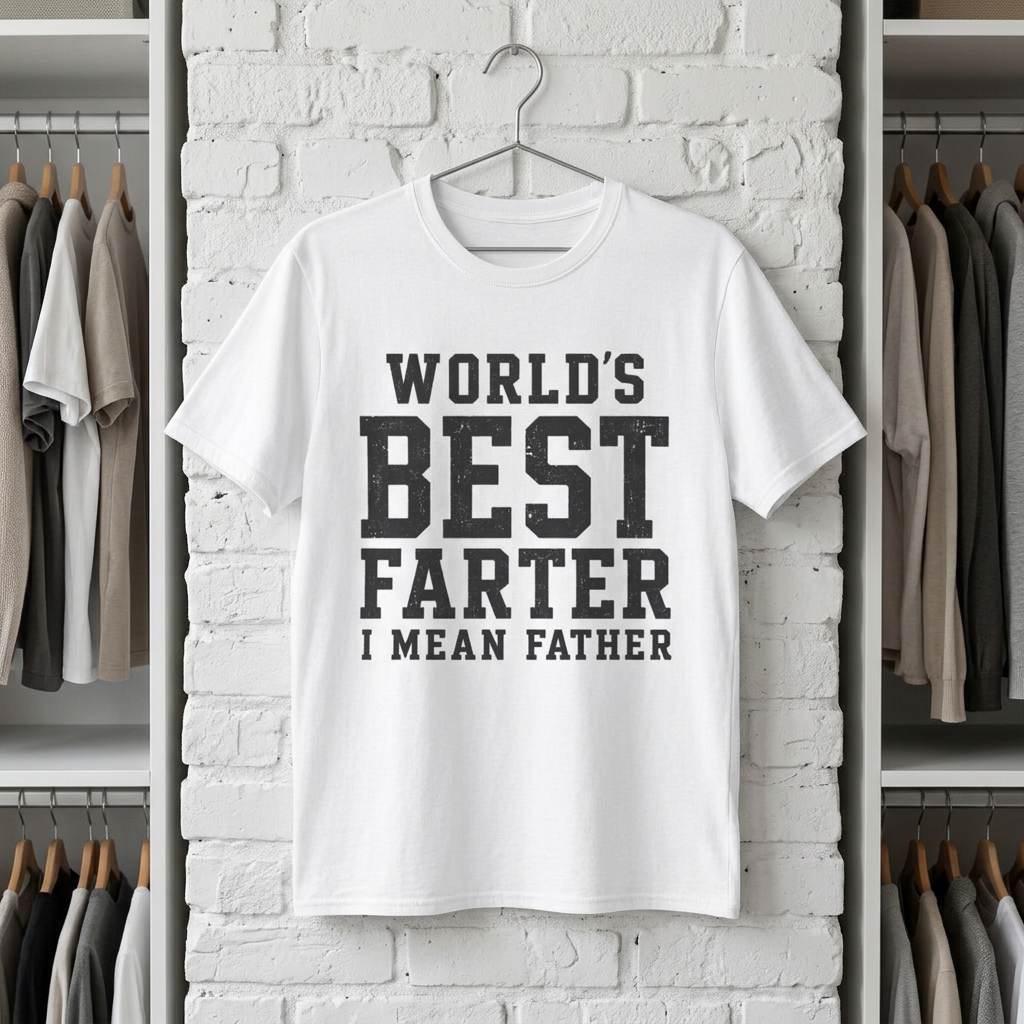 "World's Best Farter I Mean Father" T-Shirt